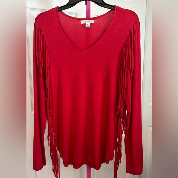 John Paul Richard Fringe Top - Picture 3 of 5